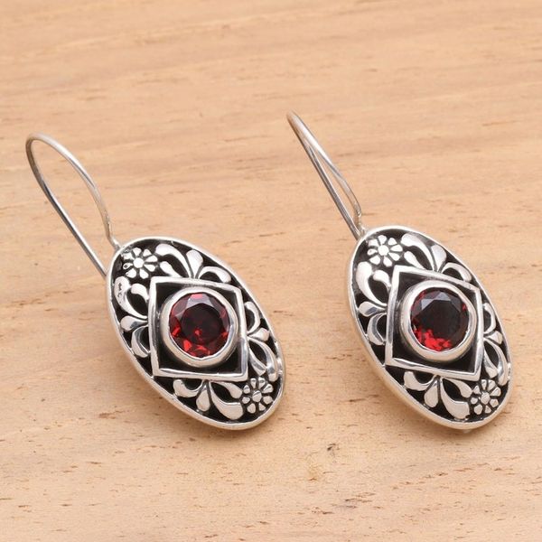 Alternate image for Garnet drop earrings Desire