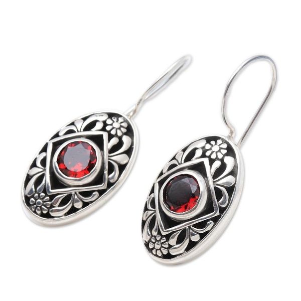 Alternate image for Garnet drop earrings Desire