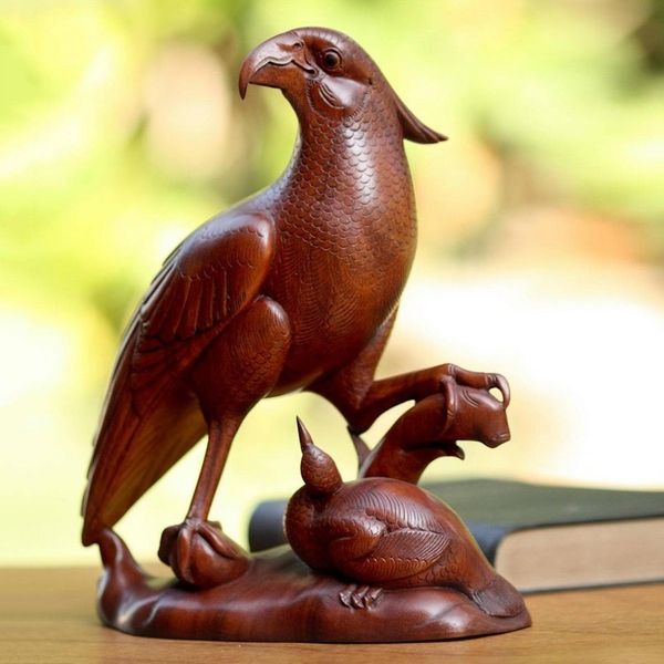 Alternate image for Wood statuette Mother Hawk