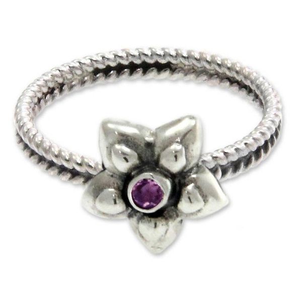 Alternate image for Pink Tourmaline and Sterling Silver Ring October Marigold