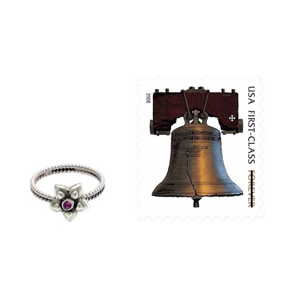 Alternate image for Pink Tourmaline and Sterling Silver Ring October Marigold