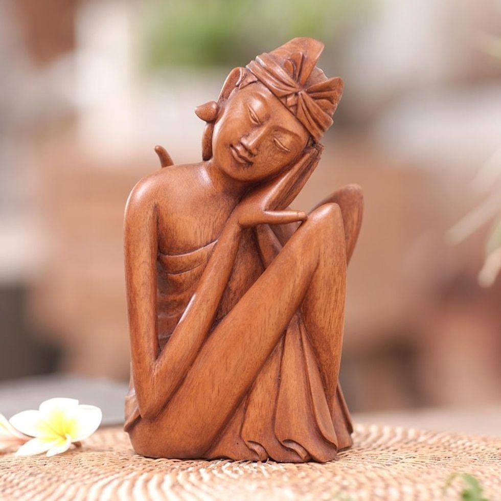 Wood statuette 'Balinese Man'