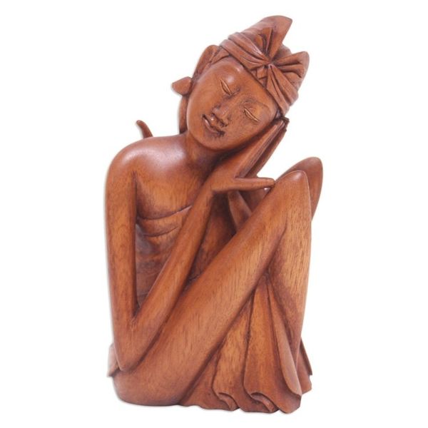 Alternate image for Wood statuette Balinese Man