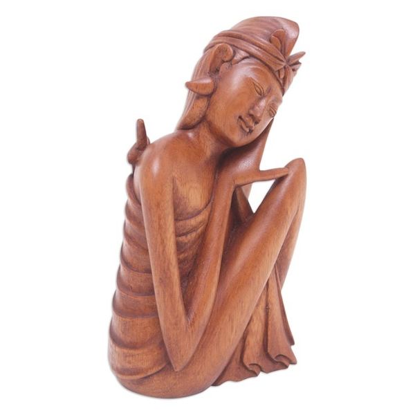 Alternate image for Wood statuette Balinese Man