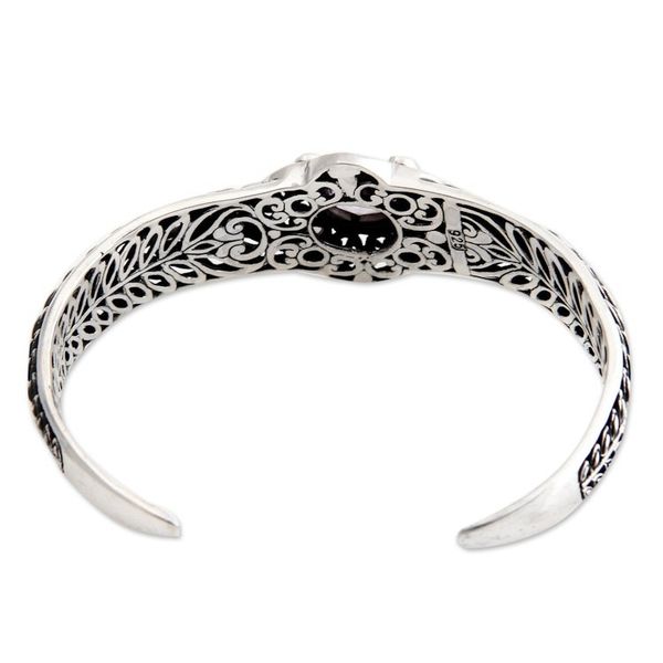 Alternate image for Sterling Silver and Amethyst Cuff Bracelet Rice Divine