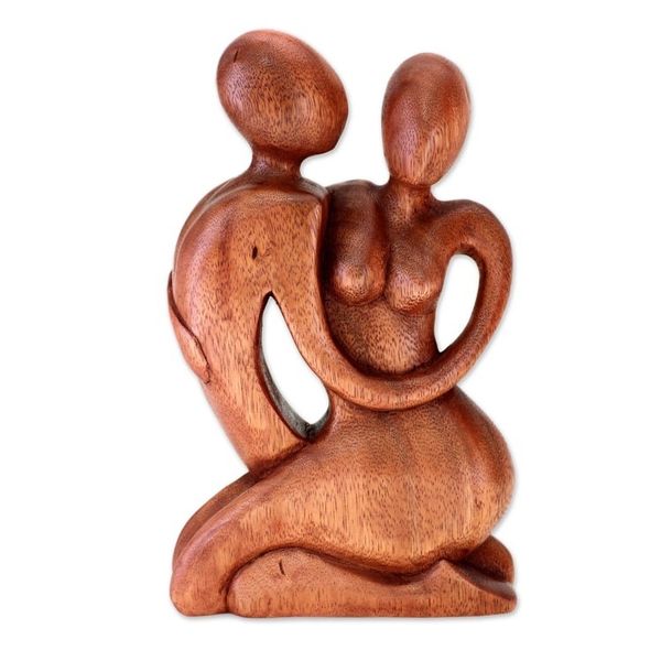 Alternate image for Romantic Wood Sculpture Beside Me
