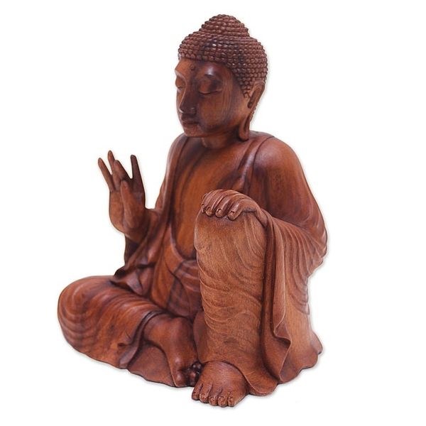 Alternate image for Suar Wood Sculpture Buddhas Lesson