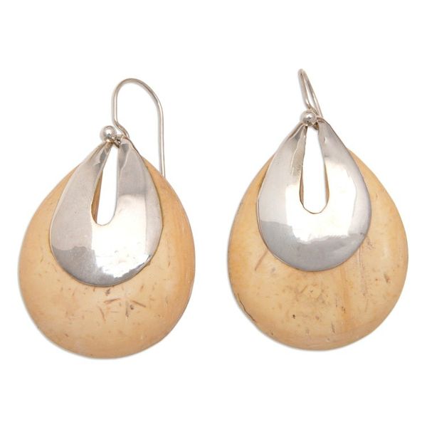 Alternate image for Coconut Shell Dangle Earrings Tribute