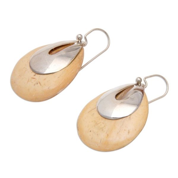 Alternate image for Coconut Shell Dangle Earrings Tribute