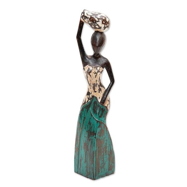 Alternate image for Wood sculpture Fetching Water II