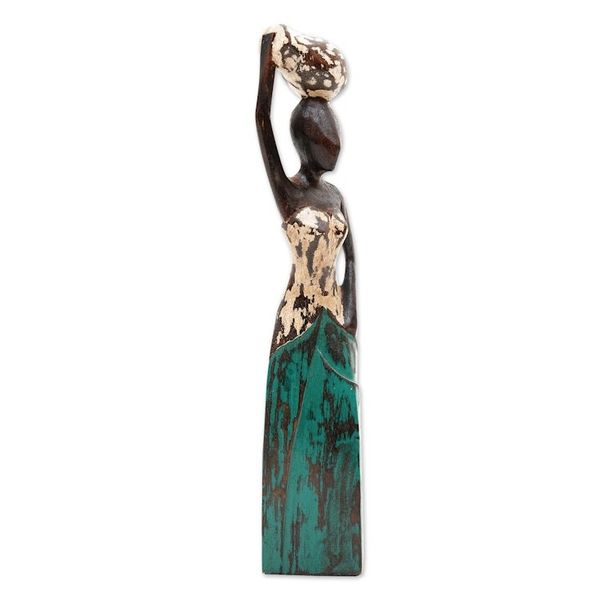 Alternate image for Wood sculpture Fetching Water II
