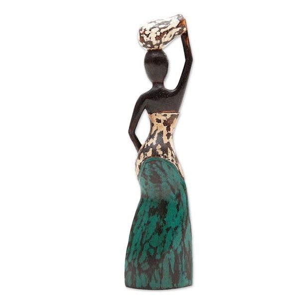 Alternate image for Wood sculpture Fetching Water II
