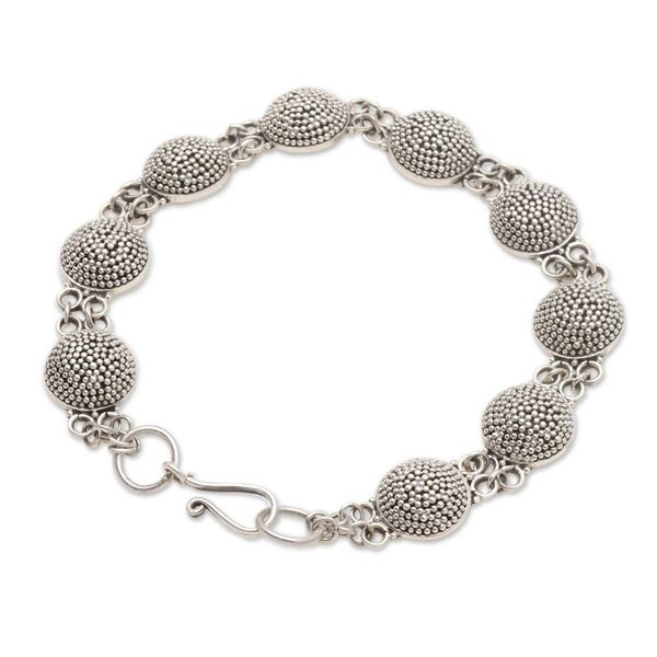 Alternate image for Sterling silver link bracelet Buttons