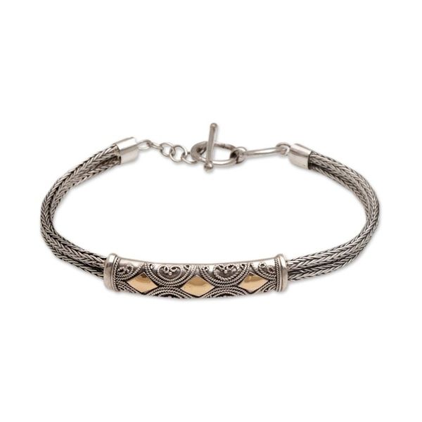 Alternate image for Sterling Silver and Gold Accent Chain Bracelet Majapahit Princess