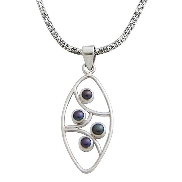 Alternate image for Cultured pearl pendant necklace Iridescent Hope