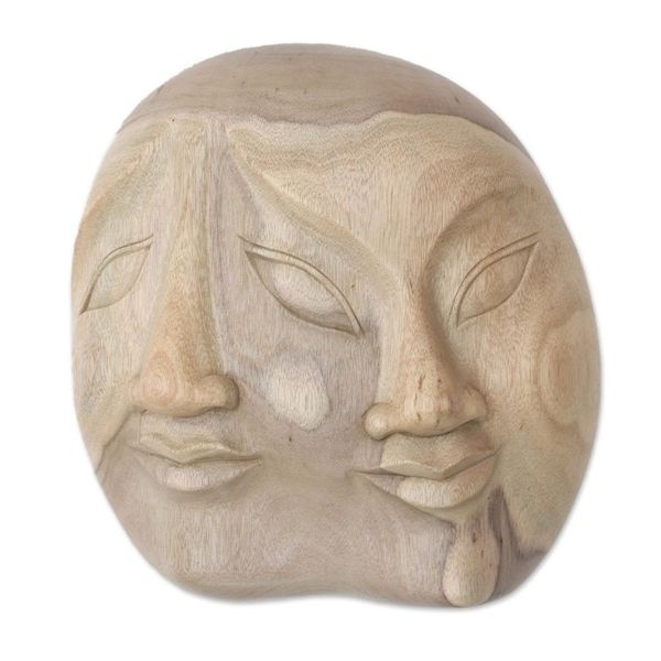Alternate image for Indonesian Hibiscus Wood Mask Two Dimensions