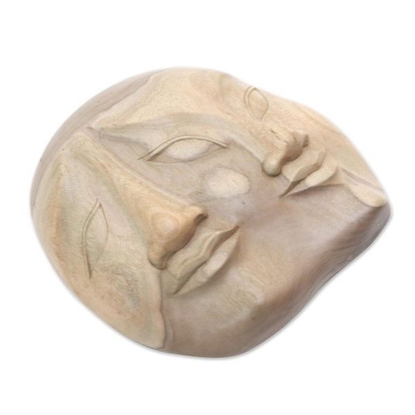 Alternate image for Indonesian Hibiscus Wood Mask Two Dimensions