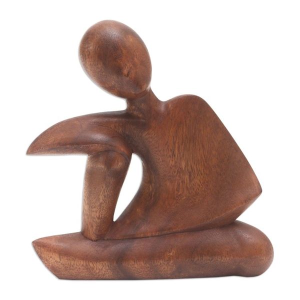 Alternate image for Suar Wood Statuette Unwind