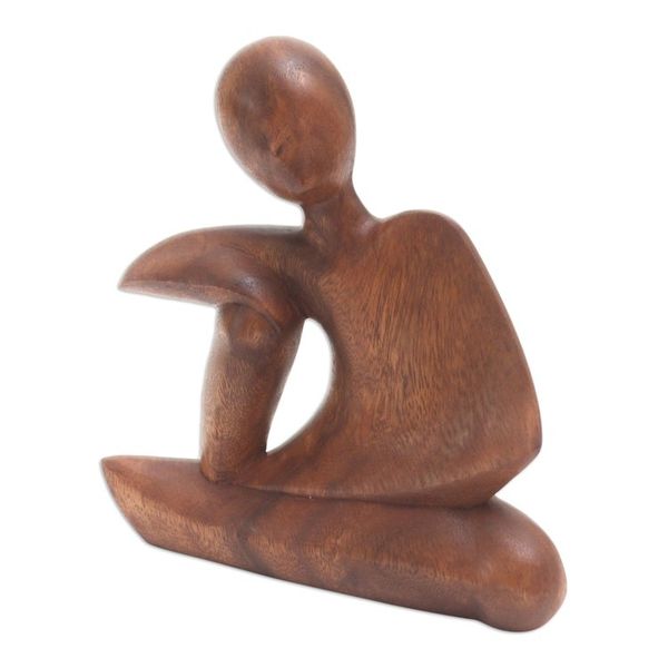 Alternate image for Suar Wood Statuette Unwind