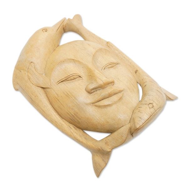 Alternate image for Wood mask Dolphin Lady