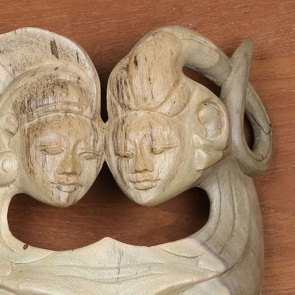 Alternate image for Modern Wood Mask Soulmates