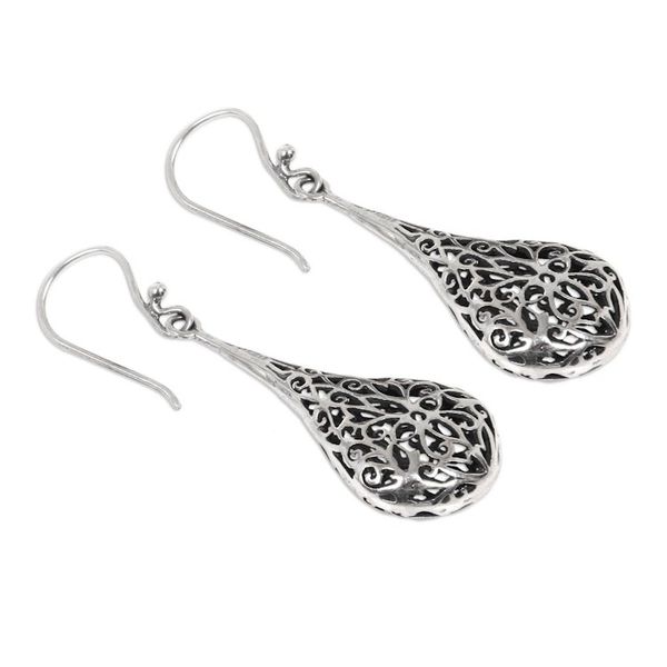 Alternate image for Sterling Silver Dangle Earrings Floral Reign