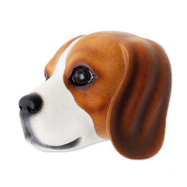 Alternate image for Hand-Carved Wood Beagle Mask from Indonesia Sweet Brown Beagle