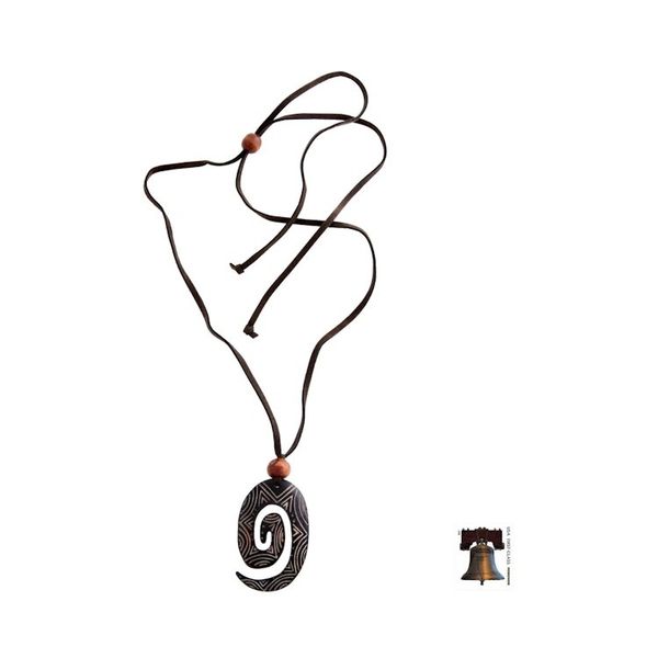 Alternate image for Bone pendant necklace Lifes Energy