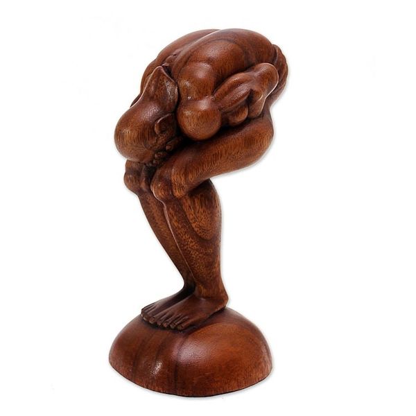 Alternate image for Wood statuette Bending Yogi