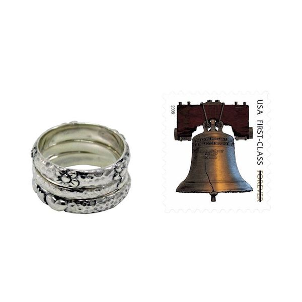 Alternate image for Sterling Silver Stacking Rings Set of 3 Silver Loves