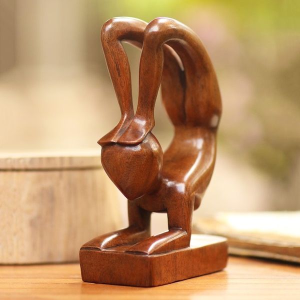 Alternate image for Wood Yoga Sculpture Abstract Gymnast