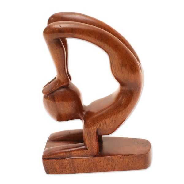 Alternate image for Wood Yoga Sculpture Abstract Gymnast