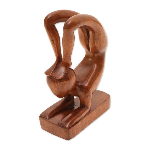 Alternate image for Wood Yoga Sculpture Abstract Gymnast