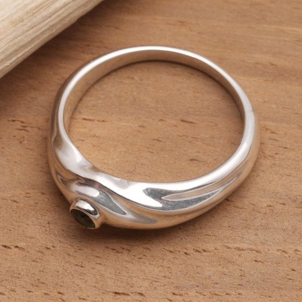 Alternate image for Peridot And Sterling Silver Ring A Promise