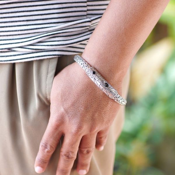 Alternate image for Mens Sterling Silver Handmade Bracelet Splendid Dragon