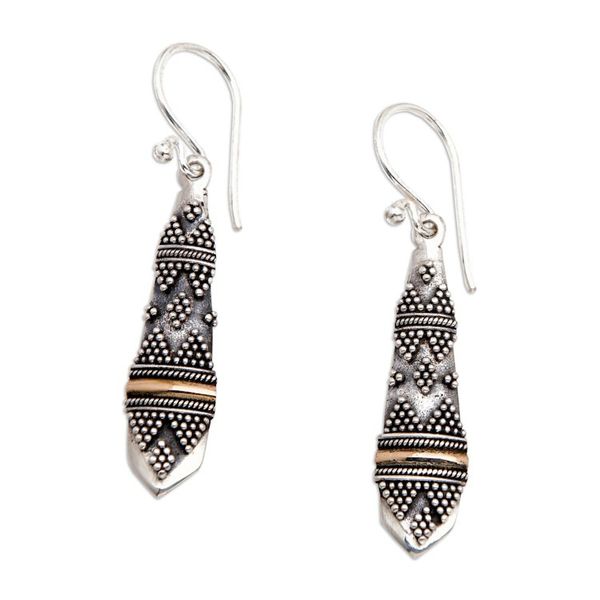 Alternate image for Gold accent dangle earrings Dancer