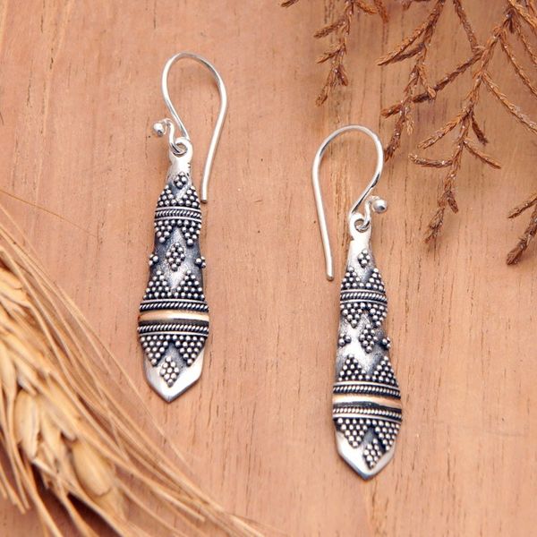 Alternate image for Gold accent dangle earrings Dancer