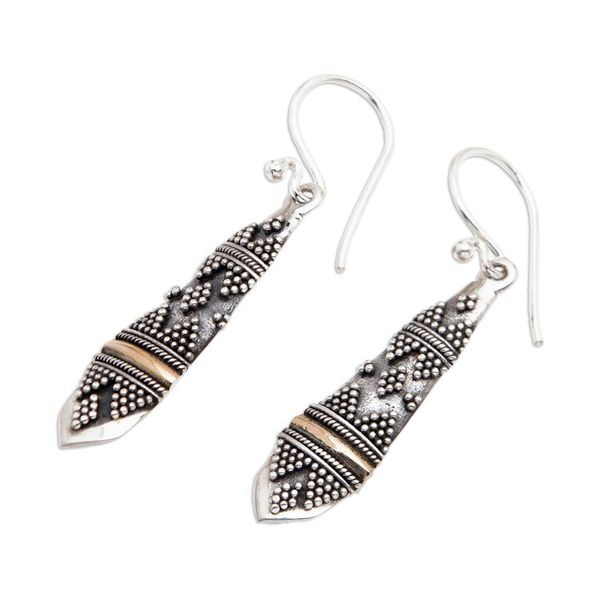 Alternate image for Gold accent dangle earrings Dancer
