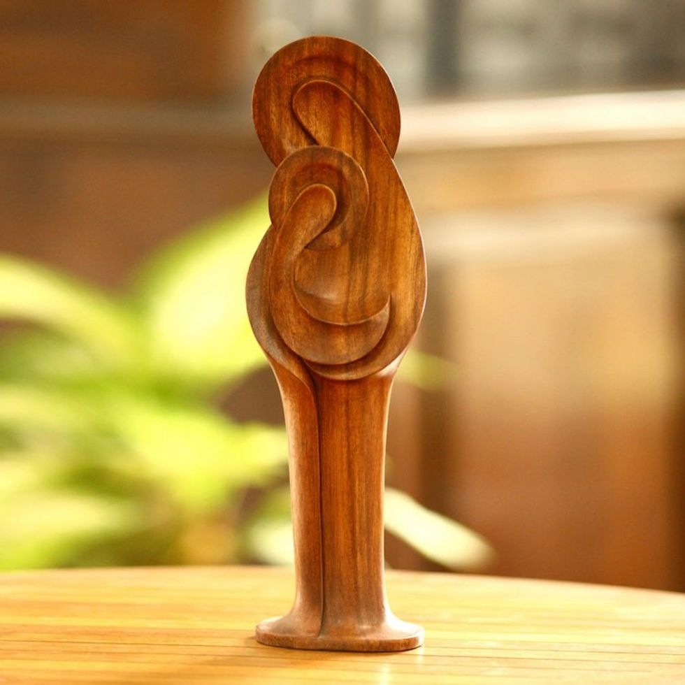 Religious Christianity Schulpture 'Mary and Jesus'