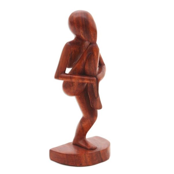 Alternate image for Handcrafted Wood Sculpture Single Prop Yoga