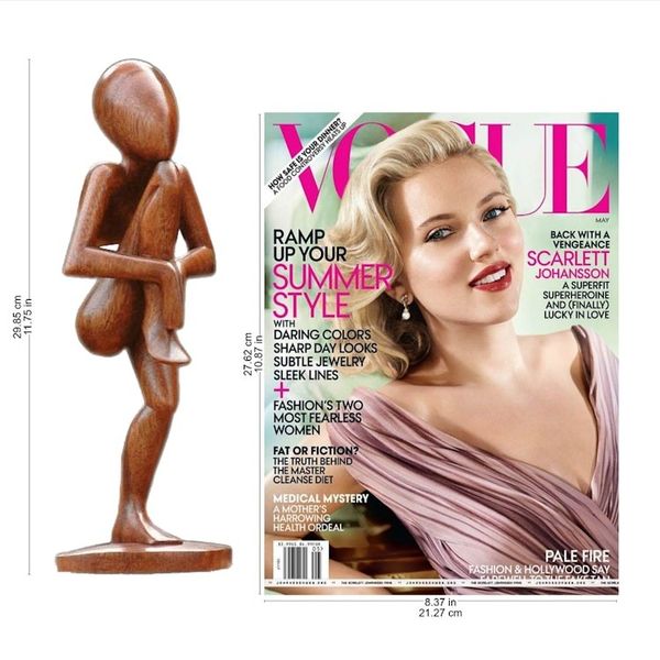 Alternate image for Handcrafted Wood Sculpture Single Prop Yoga