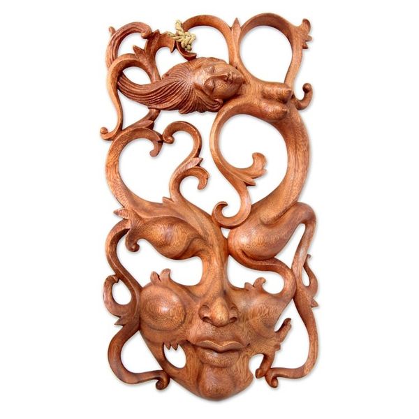 Alternate image for Modern Wood Mask from Indonesia Sensuous Dreams