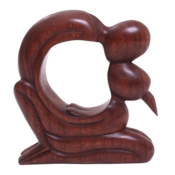 Alternate image for Romantic Wood Sculpture Loving Tenderness