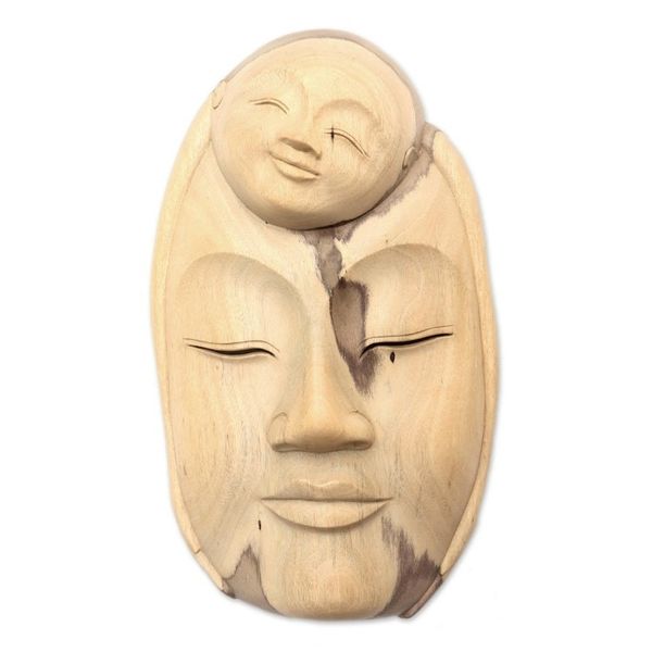 Alternate image for Modern Wood Mask from Indonesia Mother Love