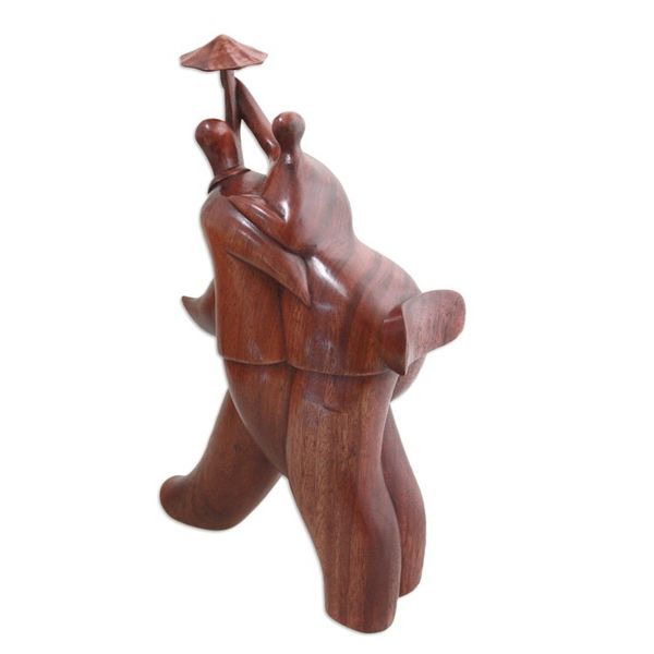 Alternate image for Fair Trade Wood Sculpture from Indonesia Guardian Umbrella