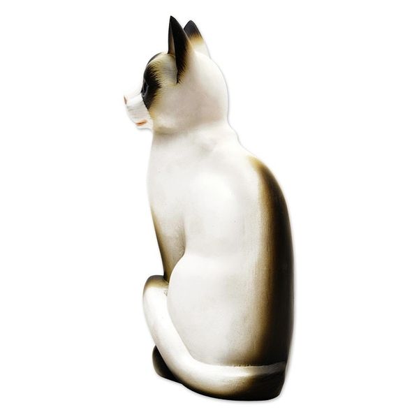 Alternate image for Wood statuette Blue Eyed Kitten