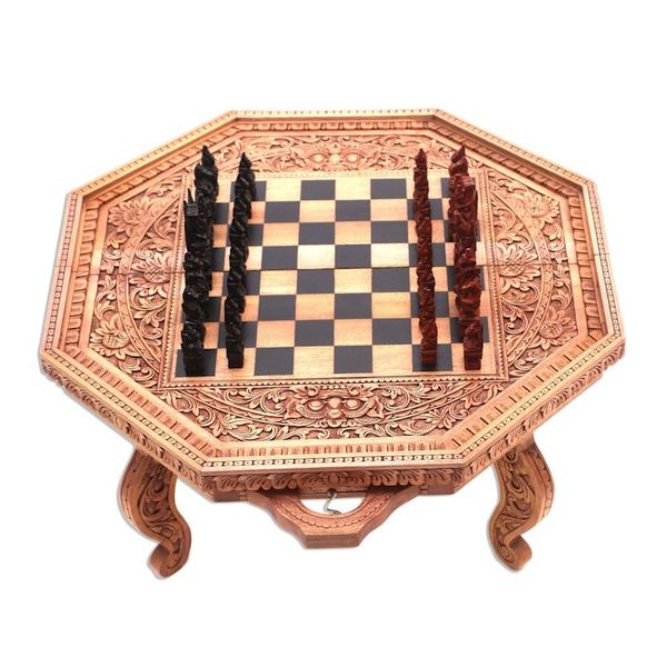 Alternate image for Wood chess set The General