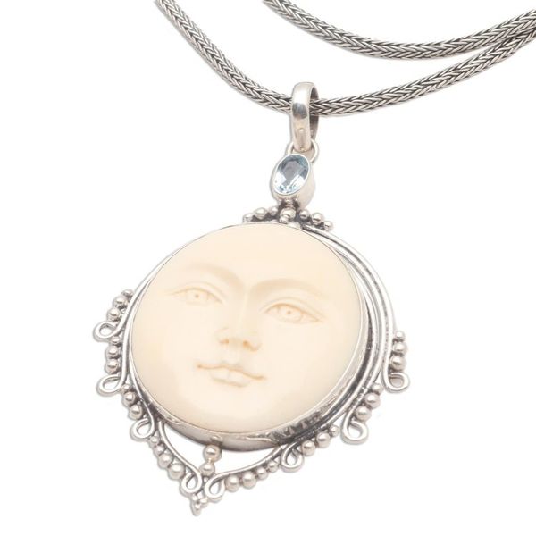 Alternate image for Blue topaz necklace Sunday