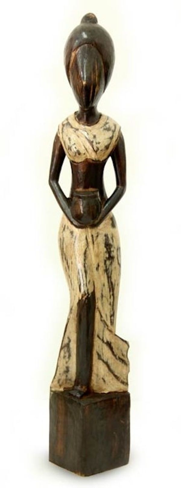 Alternate image for Wood sculpture Woman from Banjarjuga