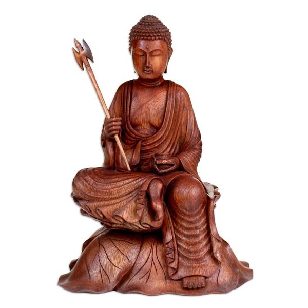Alternate image for Unique Wood Sculpture from Indonesia Buddhas Journey